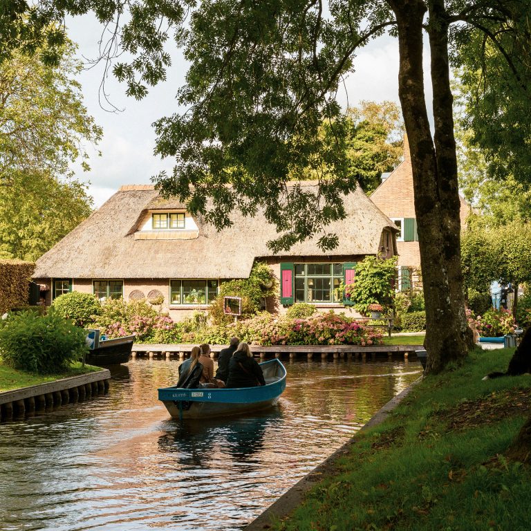 Closeby our shipyard is Giethoorn, also known as Dutch Venice. Explore Urk and it