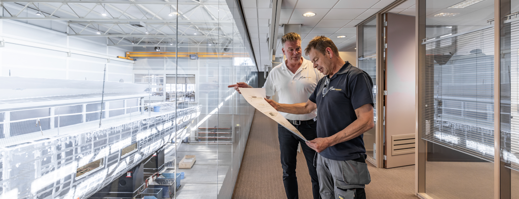 Our people at the Dutch shipyard at Urk, a shipyard in Northern Europe.