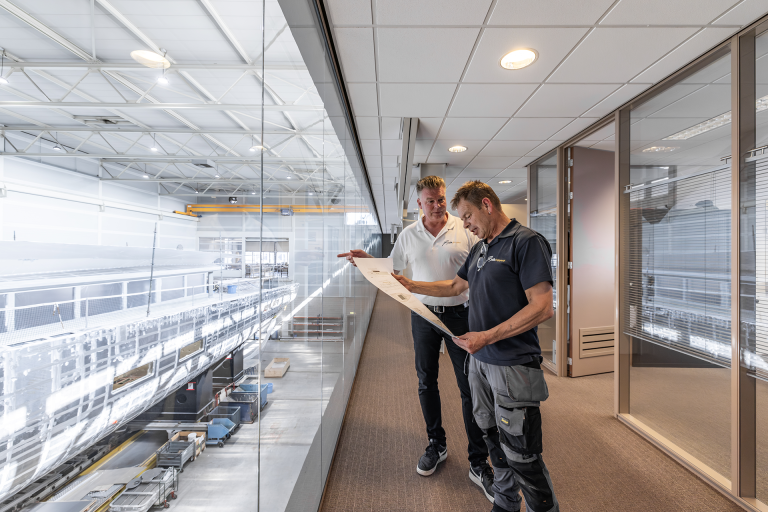 Projectmanagement at Balk Shipyard in Northern Europe.
