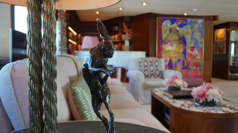 Art on board of a superyacht. Refit, rebuild or survey.
